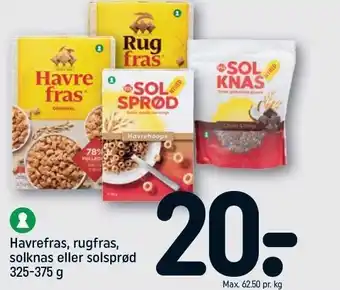Havrefras, rugfras, solknas el. solsprød