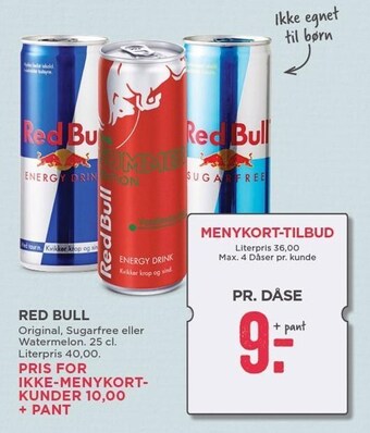 MENY Red Bull tilbud