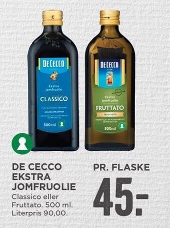 MENY De cecco ekstra jomfruolie tilbud