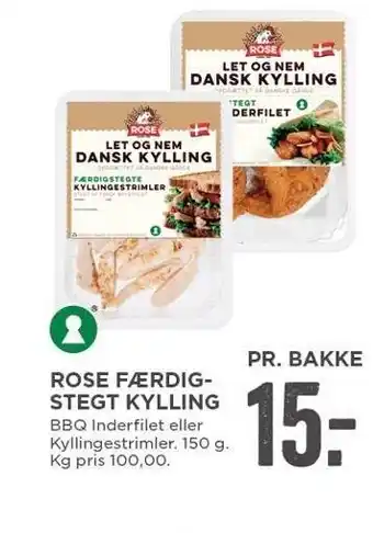 MENY Rose færdigstegt kylling tilbud