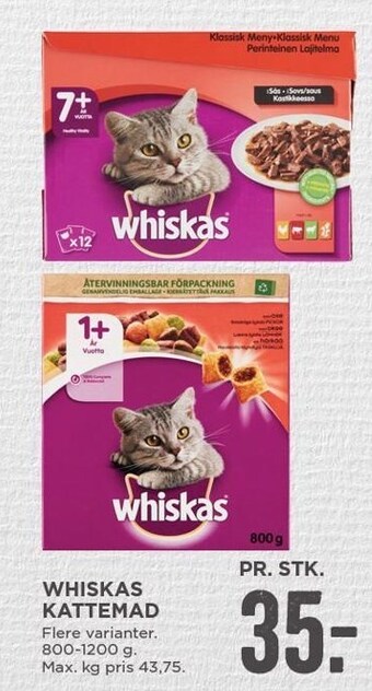 MENY Whiskas kattemad tilbud