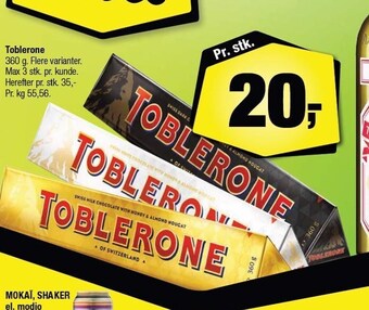 Calle Toblerone tilbud