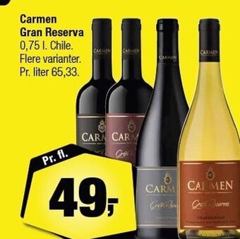 Calle Carmen gran reserva tilbud