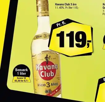 Calle Havana club 3 års tilbud