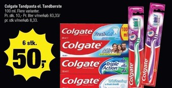 Calle Colgate Tandpasta el. Tandbørste tilbud