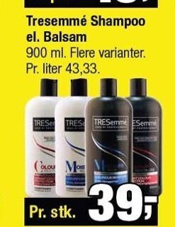 Calle Tresemme Shampoo el. Balsam tilbud