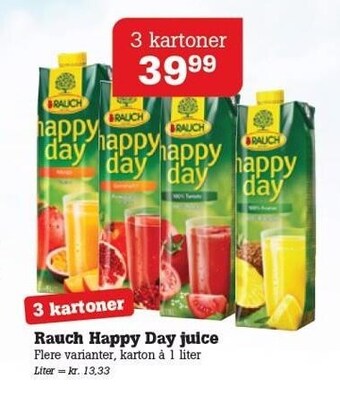Poetzsch Padborg Rauch Happy day juice tilbud