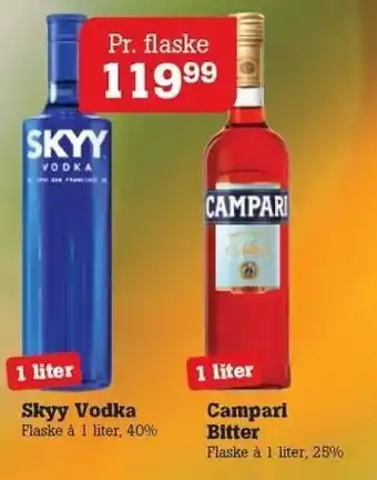 Poetzsch Padborg Sluu vodka eller campari bitter tilbud