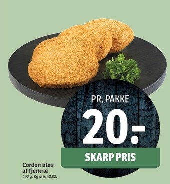 SPAR Cordon bleu af fjerkræ tilbud