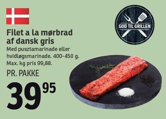 SPAR Filet a la mørbrad af dansk gris tilbud