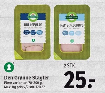 SPAR Den grønne slagter tilbud