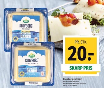 SPAR Klovborg skiveost tilbud