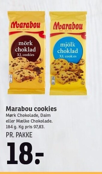 SPAR Marabou cookies tilbud
