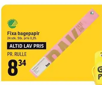 Fixa bagepapir