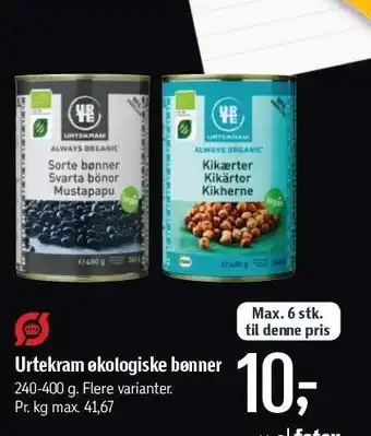 Føtex Urtekram økologiske bønner tilbud