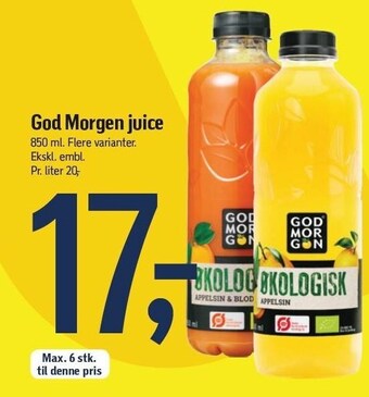 Føtex God morgen juice tilbud