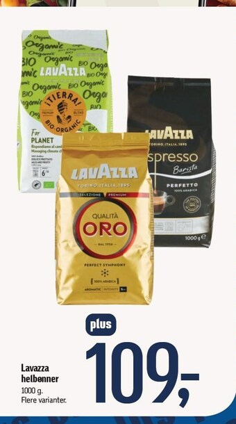 Føtex Lavazza helbønner tilbud