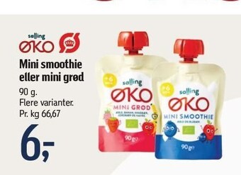Føtex Mini smoothie eller mini grød tilbud