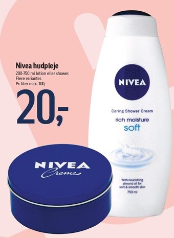 Føtex Nivea hudpleje tilbud