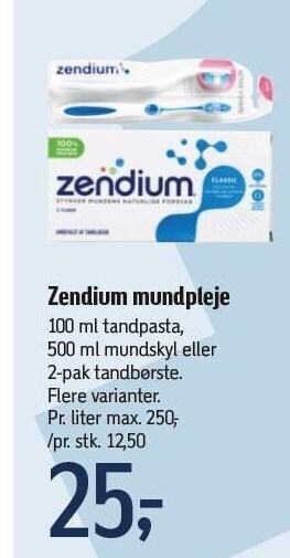 Føtex Zendium mundpleje tilbud