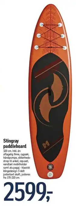 Føtex Stingray paddleboard tilbud
