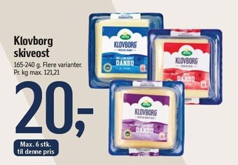 Føtex Klovborg skiveost tilbud
