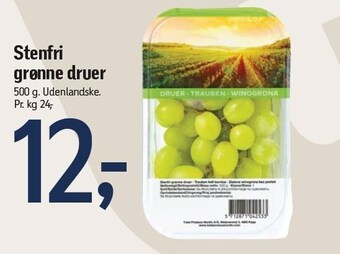 Føtex Stenfri grønne druer tilbud