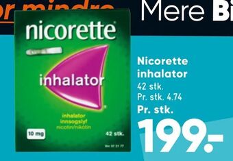 Bilka Nicorette inhalator tilbud