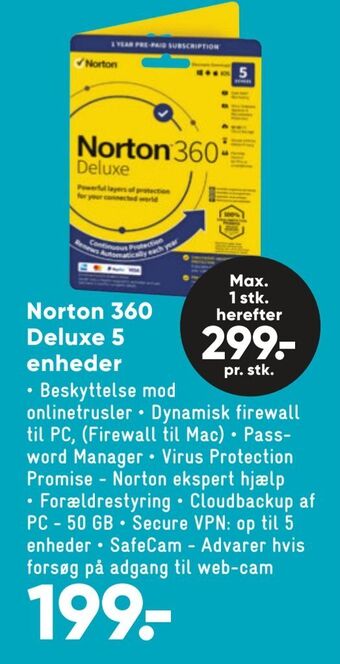 Bilka Norton 360 Deluxe 5 enheder tilbud