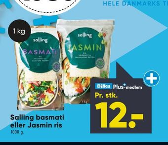 Bilka Salling basmati eller Jasmin ris tilbud