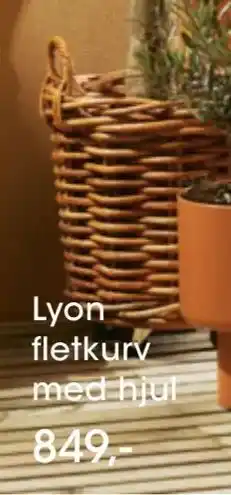 Bilka Lyon fletkurv med hjul tilbud
