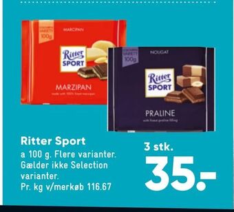Bilka Ritter Sport tilbud