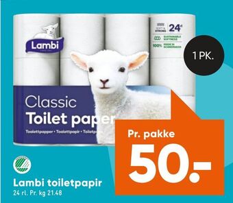 Bilka Lambi toiletpapir tilbud