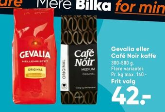 Bilka Gevalia eller Café Noir kaffe tilbud