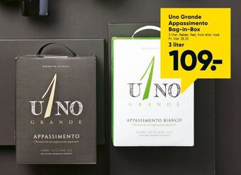 Bilka Uno Grande Appassimento Bag-in-Box tilbud
