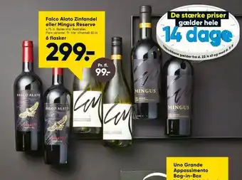 Falco Alato Zinfandel eller Mingus Reserve
