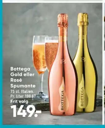 Bottega Gold eller Rosé Spumante
