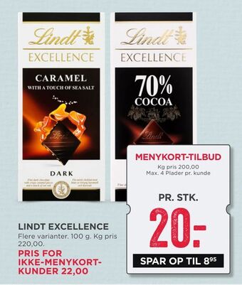 MENY Lindt excellence tilbud