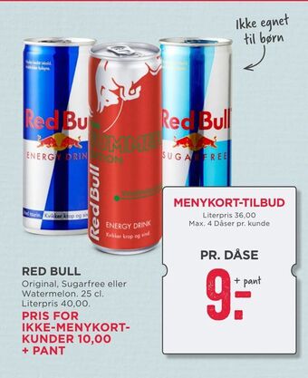 MENY Red bull tilbud