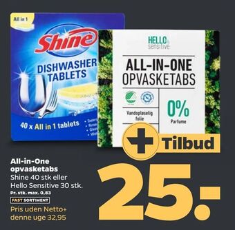 Netto All-in-One opvasketabs tilbud