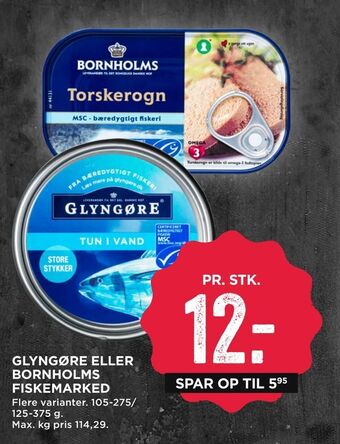 MENY Glyngøre eller bornholms fiskemarked tilbud