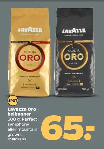 Netto Lavazza Oro helbønner tilbud