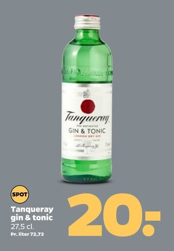 Netto Tanqueray gin & tonic tilbud