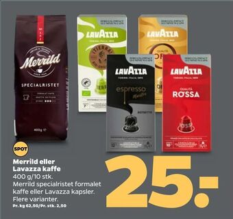 Netto Merrild eller Lavazza kaffe tilbud