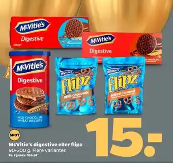 McVitie's digestive eller flipz