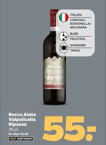 Netto Rocca Alata Valpolicella Ripasso tilbud