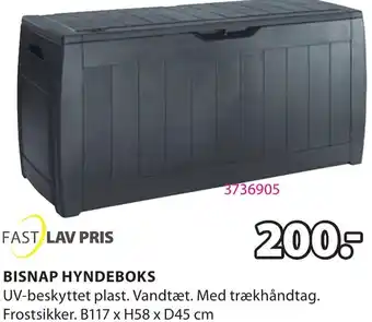 JYSK Bisnap Hyndeboks B117xH58xD45 cm tilbud