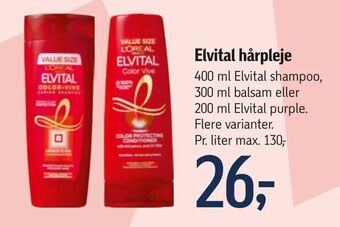 Føtex Elvital hårpleje tilbud