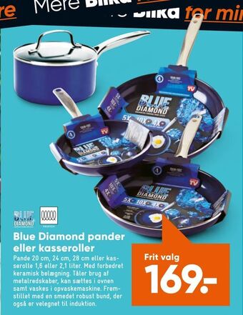 Bilka Blue Diamond pander eller kasseroller tilbud