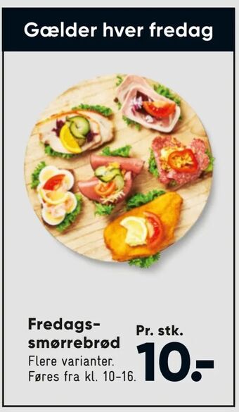 Bilka Fredags smørrebrød tilbud